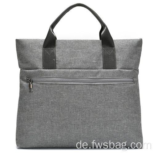 Custom Logo Oxford Wasserwiderstand Aktentasche Unisex Reißverschluss Tasche Tasche Laptop Bag Business Aktentasche mit großer Kapazität